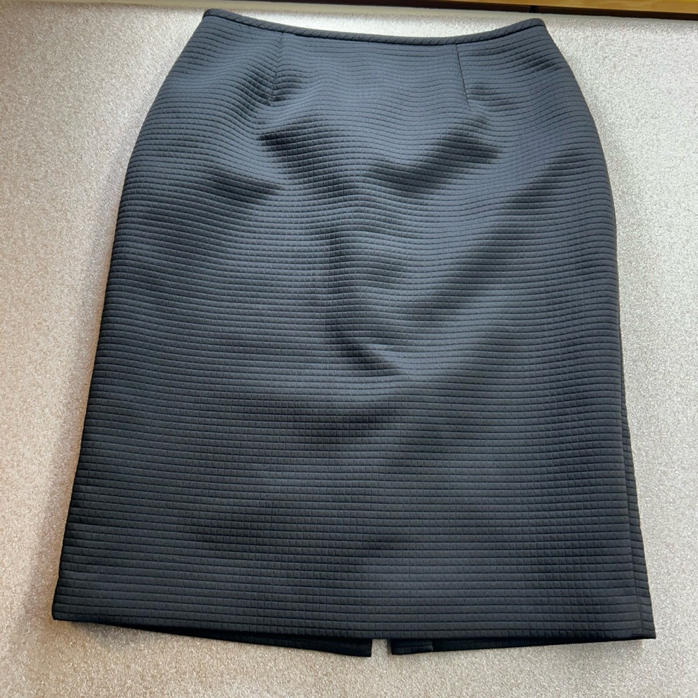 Liz Claiborne Textured Black Pencil Skirt